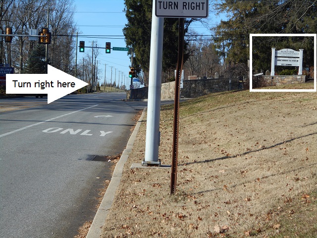 [View from Skippack Pike northbound]